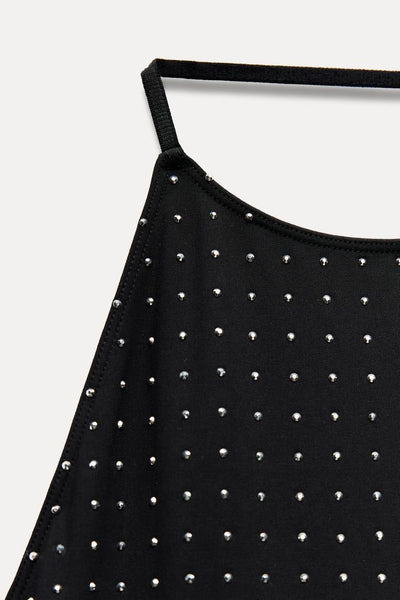 Halter™ | Rhinestone Elegance Dress