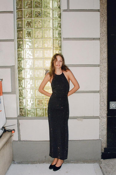 Halter™ | Rhinestone Elegance Dress