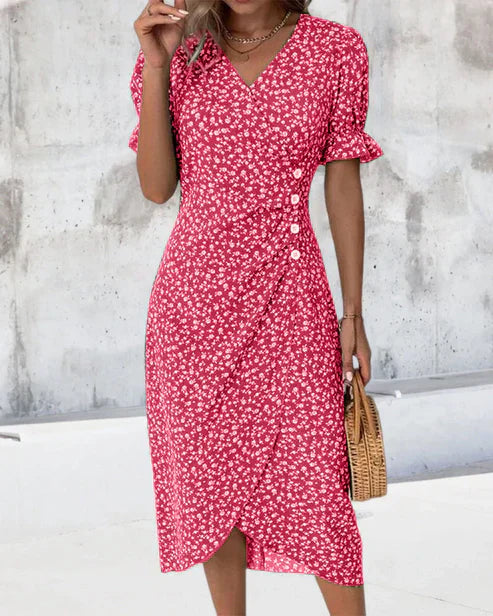 Fiona – Fresh Floral Midi Dress
