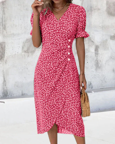 Fiona – Fresh Floral Midi Dress