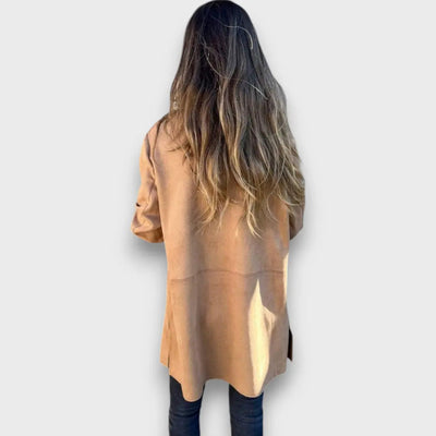 Eloise | Soft Camel Blazer-Cardigan