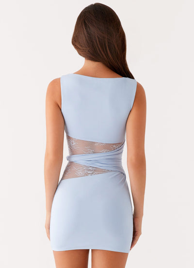 Elina™ | Blush Drop Mini Dress