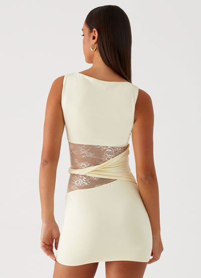 Elina™ | Blush Drop Mini Dress