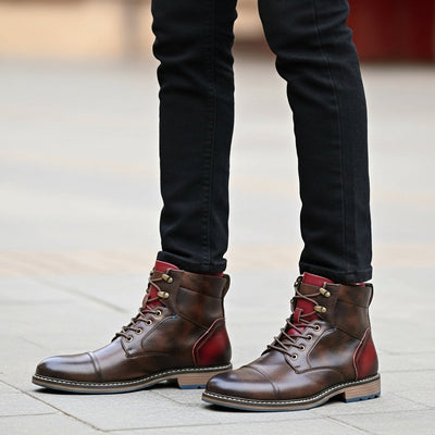 Ethan | Artisan Oxford Boots in Leather