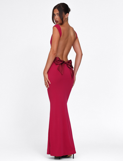 Danira™ | Elegant Bow Maxi Dress