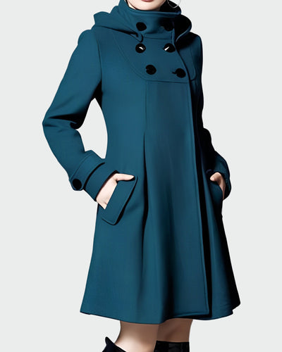 Jocelyn | Hooded Coat with Collar