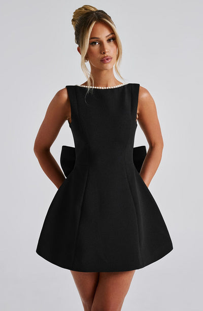 Elle™ | Pearl Bow Mini Dress