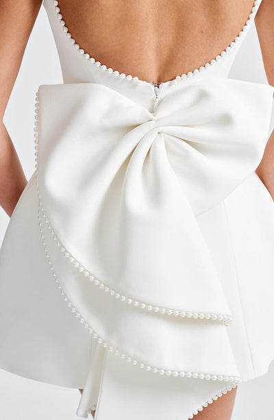 Elle™ | Pearl Bow Mini Dress