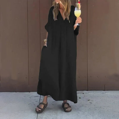 Julia Abito elegante e casual con scollo a V