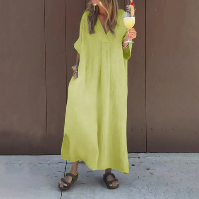 Julia Abito elegante e casual con scollo a V