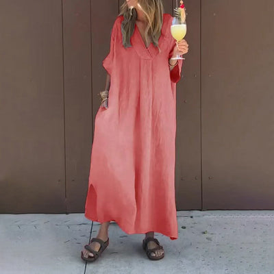 Julia Abito elegante e casual con scollo a V