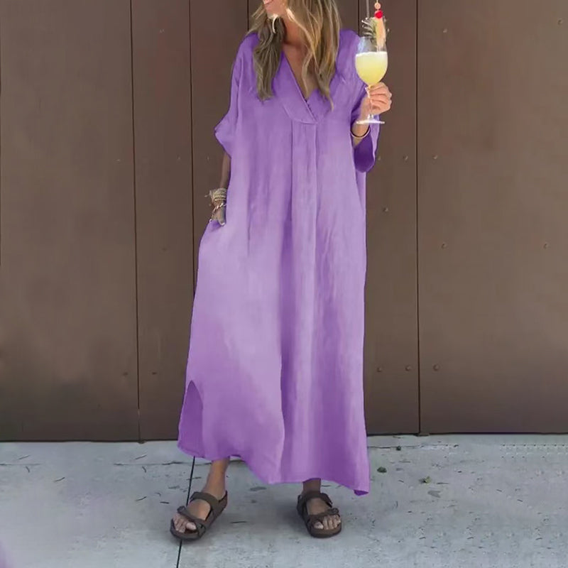 Julia Abito elegante e casual con scollo a V