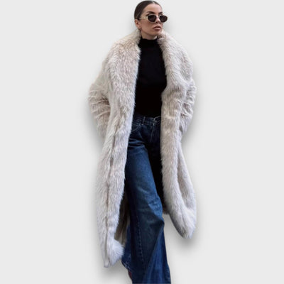 Liviane | Maxi Faux Fur Coat with Couture Flair